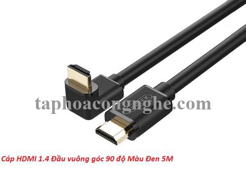 Unitek 29059 Y-C1010 1.4 5M Màu Đen Một Đầu Vuông Góc 90 Độ Cáp Hdmi 30029059